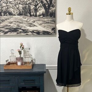 Elegant Black Strapless Dress